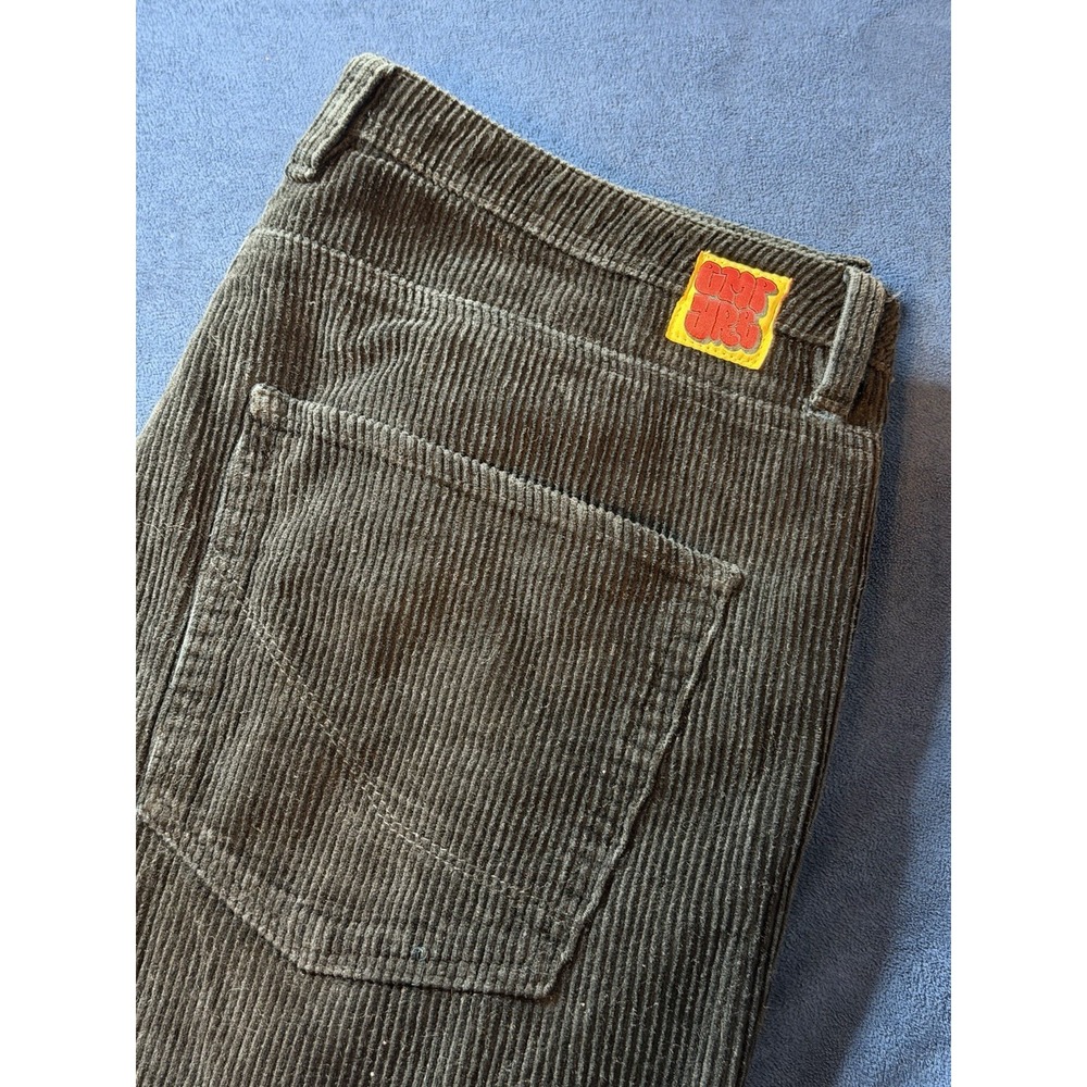 Empyre Relaxed Fit Corduroy Black Pants Mens 36x30 Baggy Y2K Streetwear